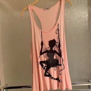 🛑 pink medium ballerina tank